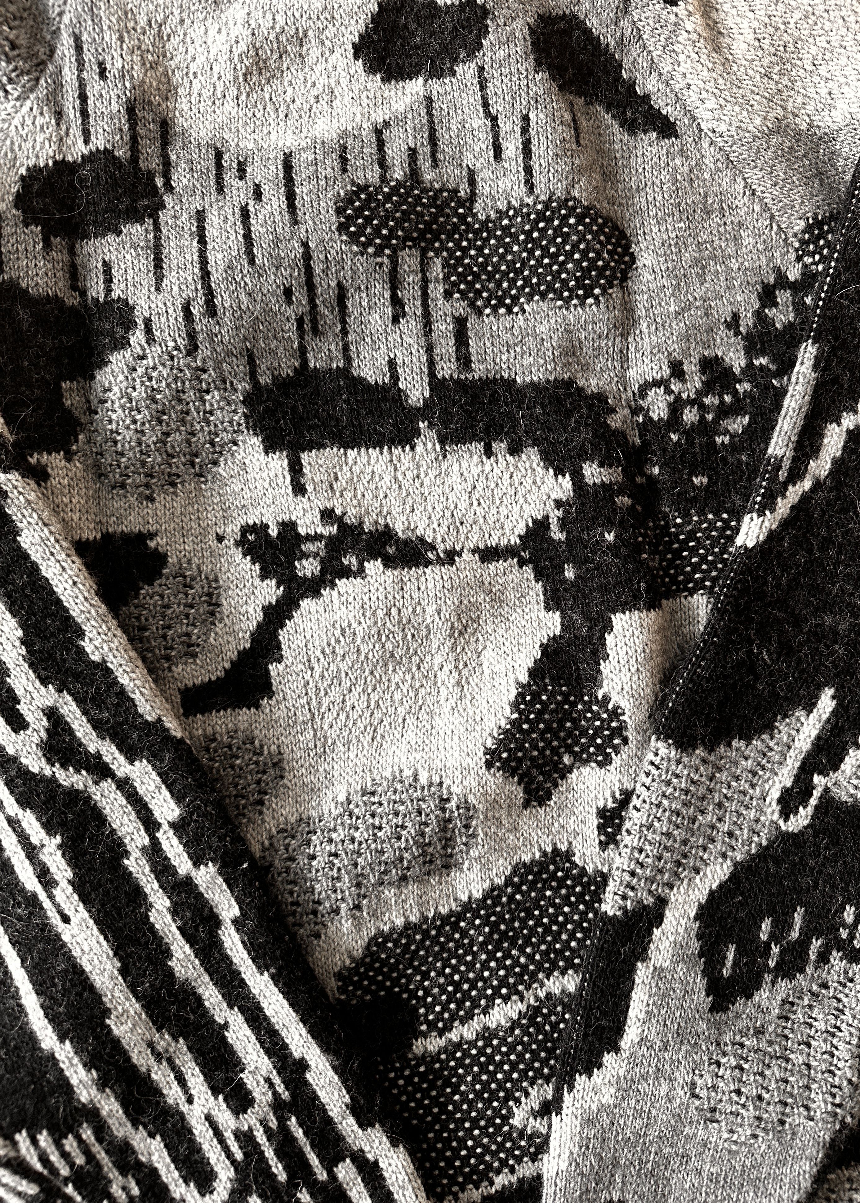11 By Boris Bidjan Saberi Wool & Alpaca Blend Jacquard Sweater Size US L / EU 52-54 / 3 - 8 Thumbnail