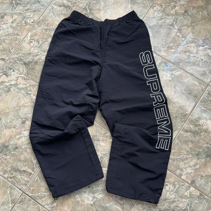 supreme spellout track pants size xl