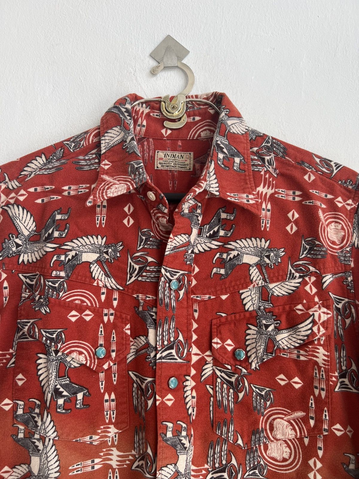 Buzz Rickson's × Indian Motorcycle × Toyo Enterprises Indian Motorcycle Native Ancient Egypt Turquoise Western Jkt Size US L / EU 52-54 / 3 - 3 Thumbnail