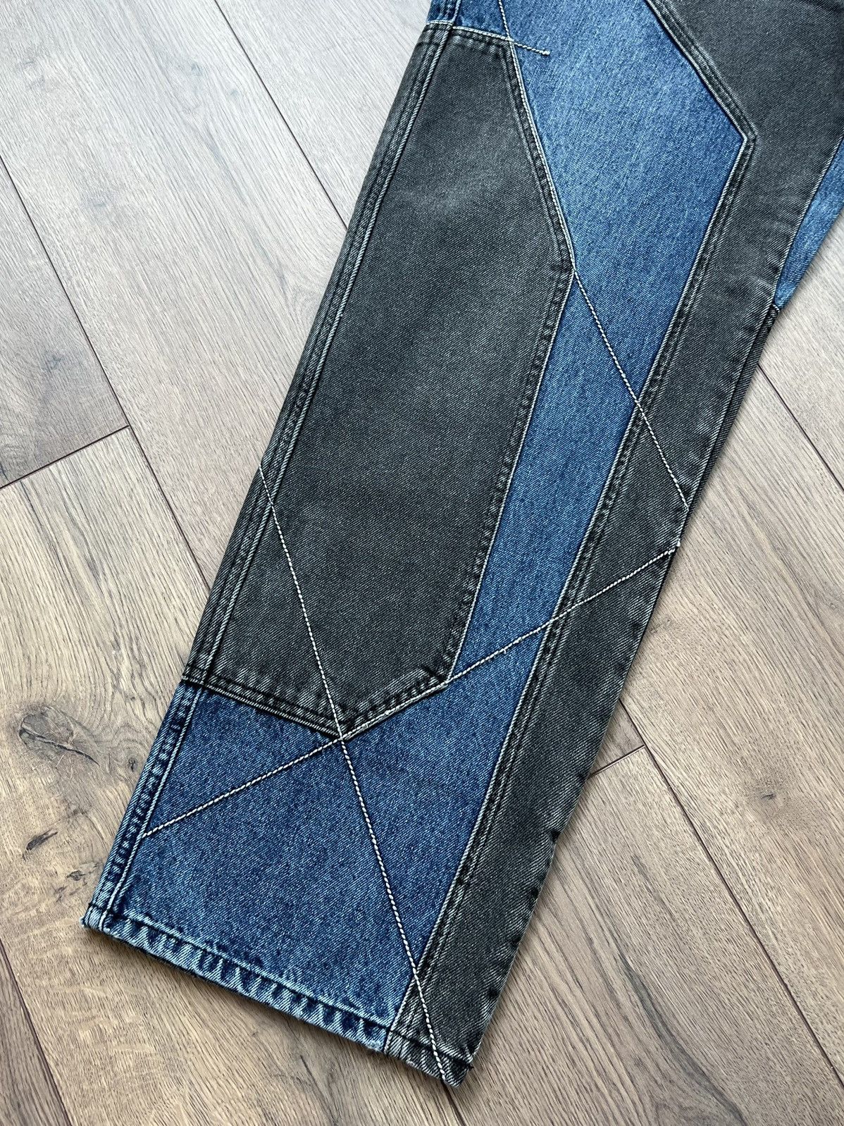 Supreme Supreme 2-Tone Paneled Denim Jeans “Black” 34 Size US 34 / EU 50 - 6 Thumbnail