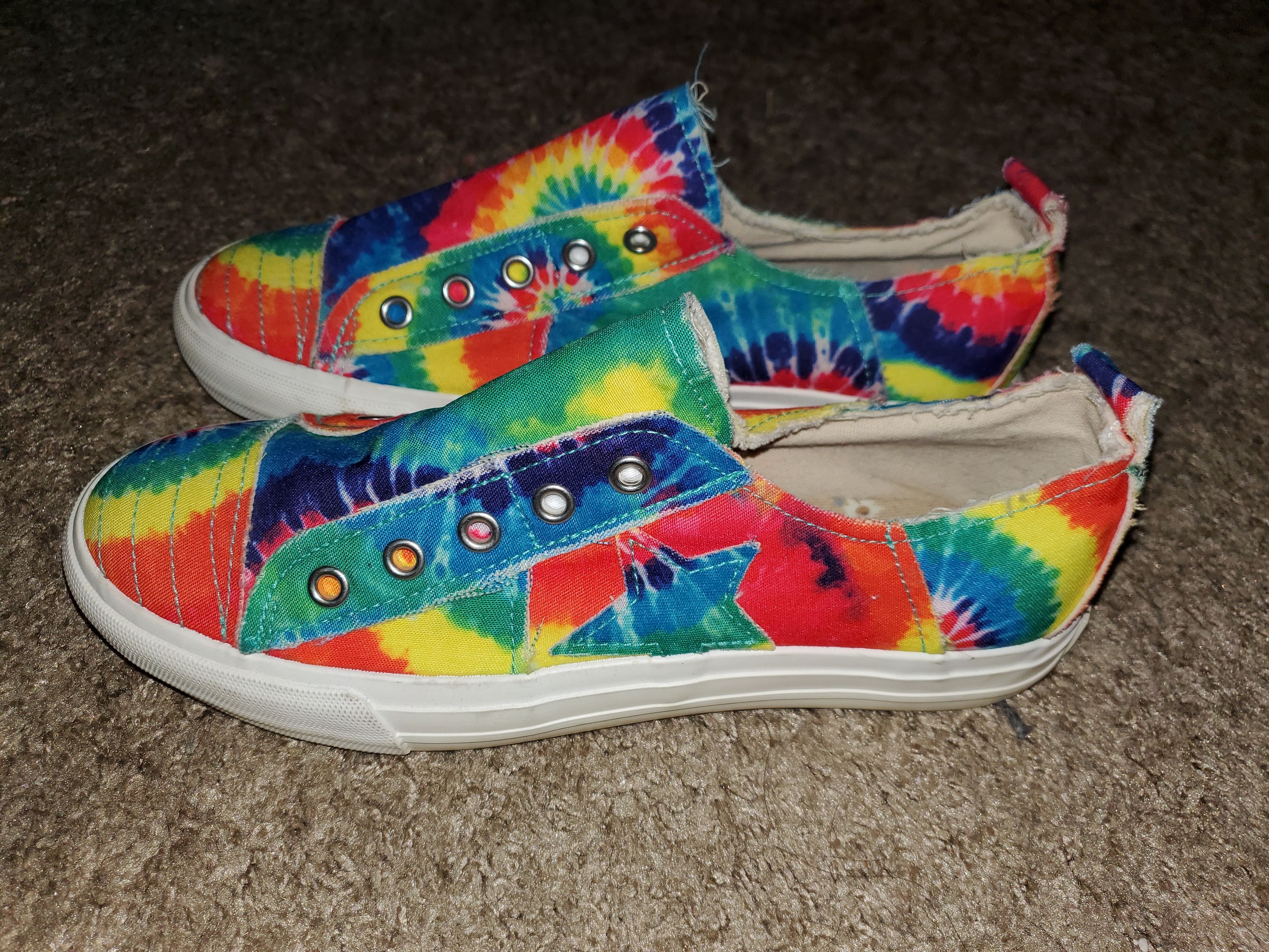 Other Gypsy Jazz multi-colored tie-dye slip-on canvas sneakers Size US 8 / IT 38 - 6 Thumbnail