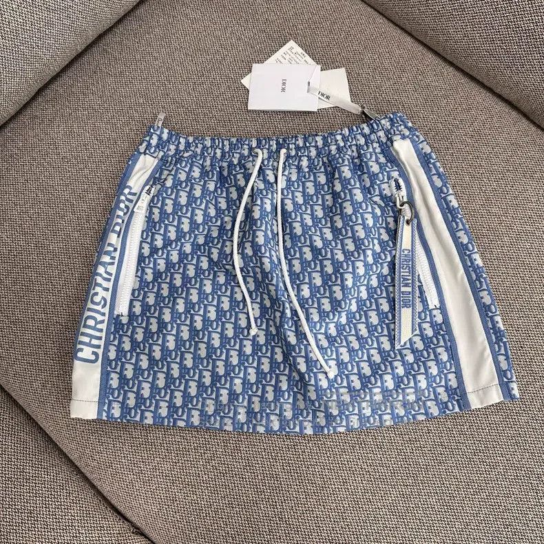 Dior Dior Logo full-print drawstring mini casual skirt Size 24" / US 00 / IT 34 - 1 Thumbnail