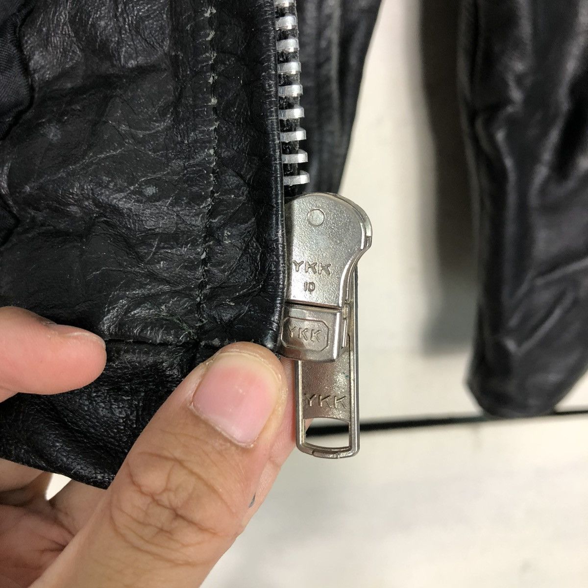 Japanese Brand 🔥VINTAGE BIKER LEATHER JACKET UNBRANDED ISSEY MIYAKE Size US M / EU 48-50 / 2 - 19 Thumbnail