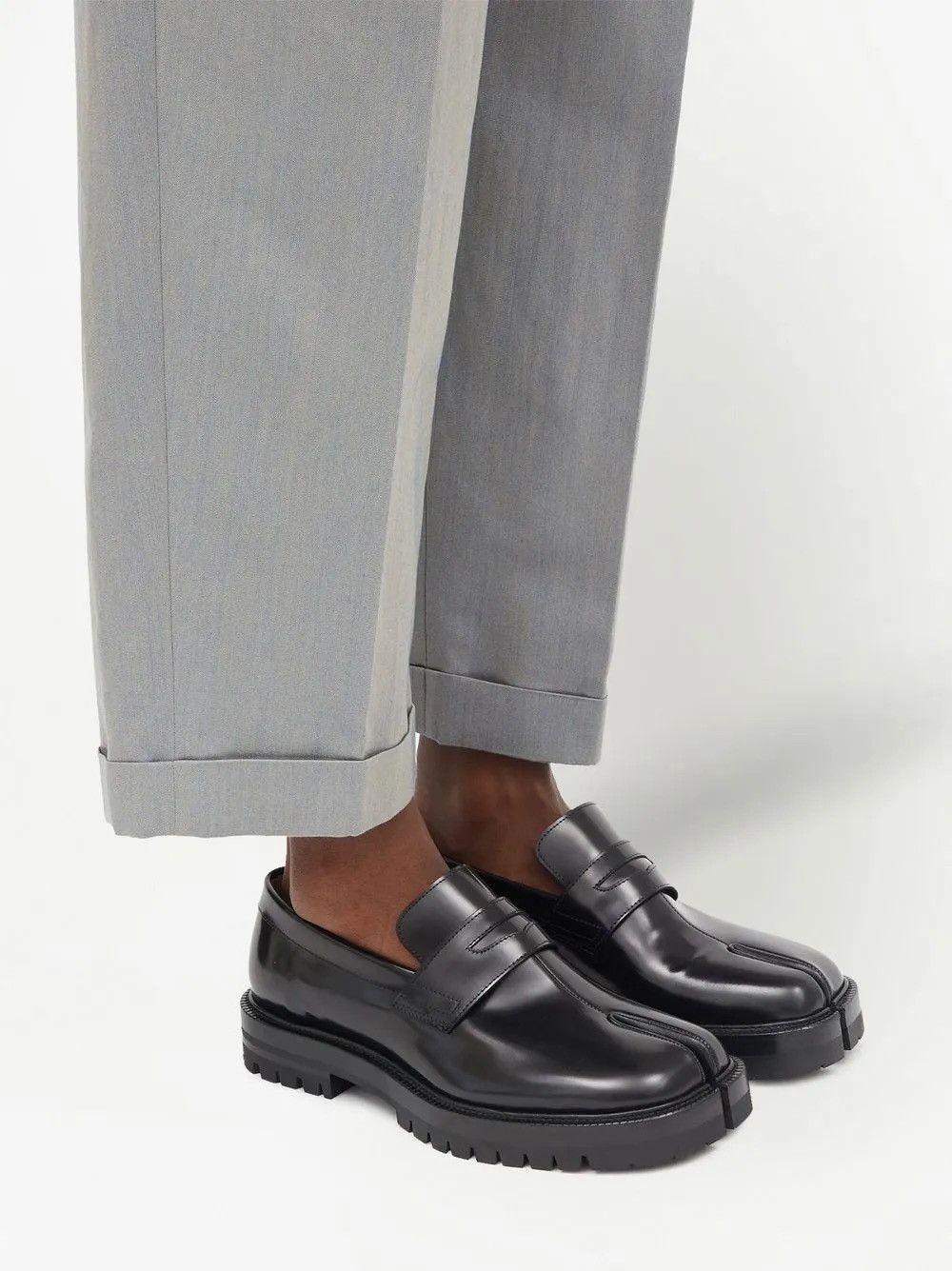 Maison Margiela Maison Margiela Tabi Leather Loafers Size US 9.5 / EU 42-43 - 1 Thumbnail