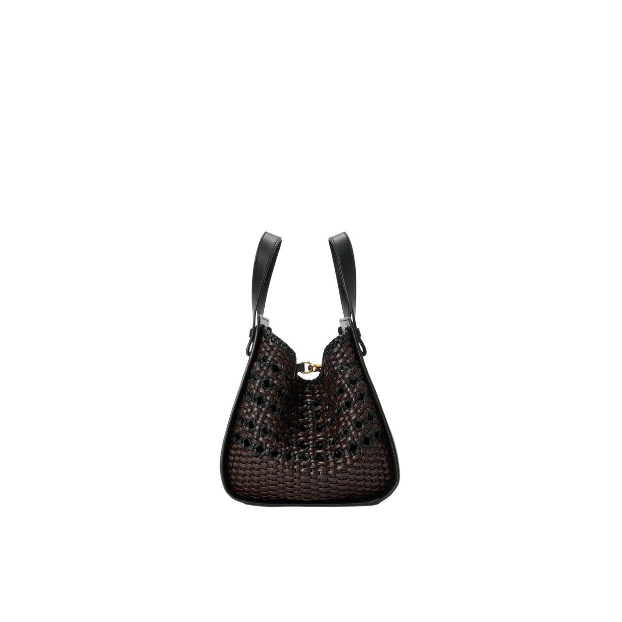 Loewe LOEWE Hammock Compact $4500 Black/Brown Woven Top Handle Bag Size ONE SIZE - 3 Thumbnail
