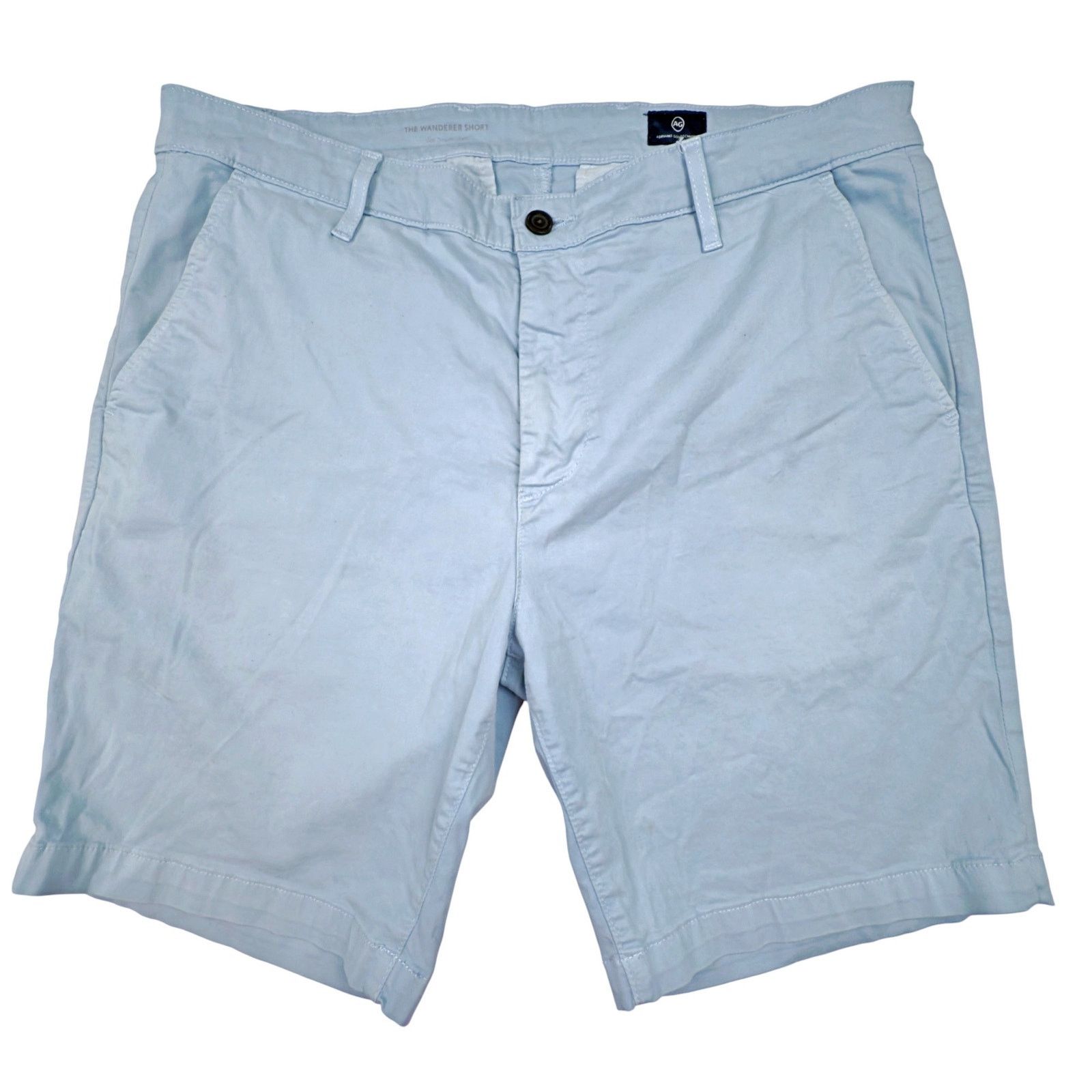 AG Adriano Goldschmied Adriano Goldschmied Wanderer Short Light Blue Slim Trouser Size US 38 / EU 54 - 4 Thumbnail