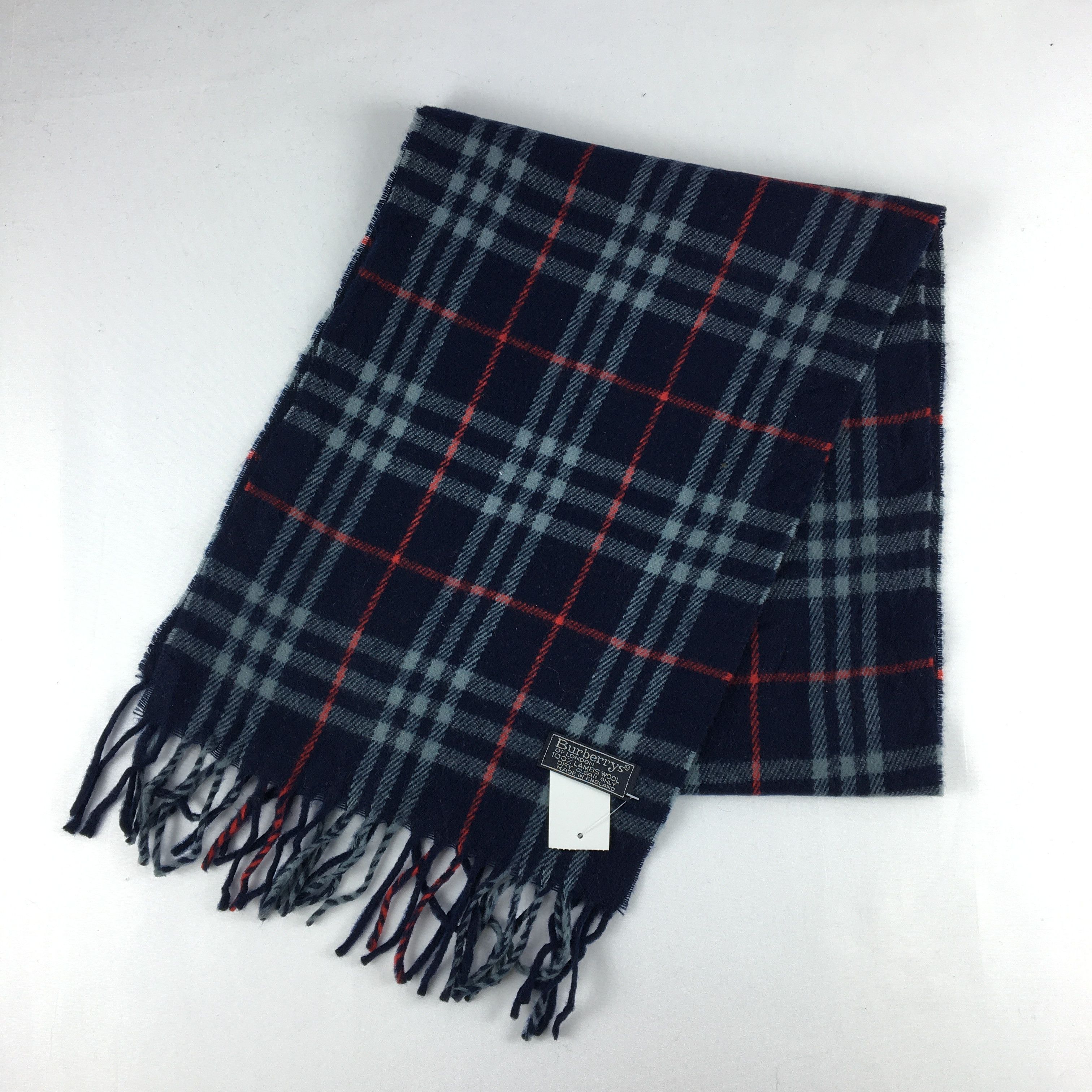 Burberry Vintage Burberry Scarf Muffler Wool Cashmere Scarves Size ONE SIZE - 3 Thumbnail