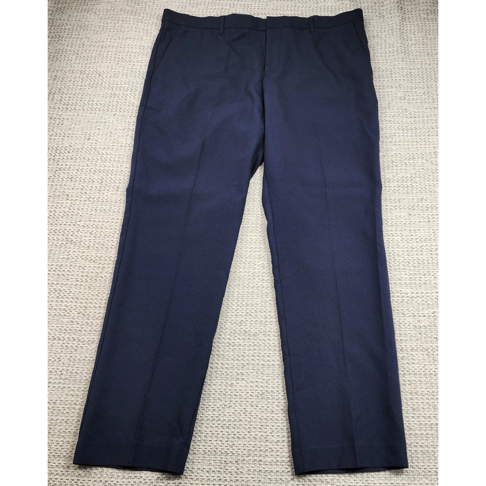 Perry Ellis Perry Ellis Pants Mens 38x30 Blue Slim Fit Dress Trousers Office Classic Polyester Size US 38 / EU 54 - 2 Thumbnail