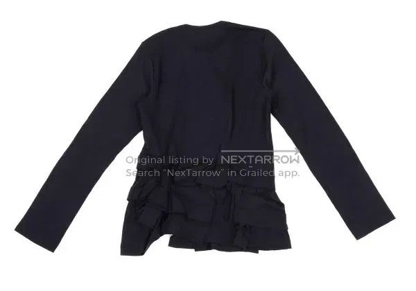 Comme des Garcons Comme des Garcons Navy vintage lace-trimmed top Size S / US 4 / IT 40 - 3 Thumbnail