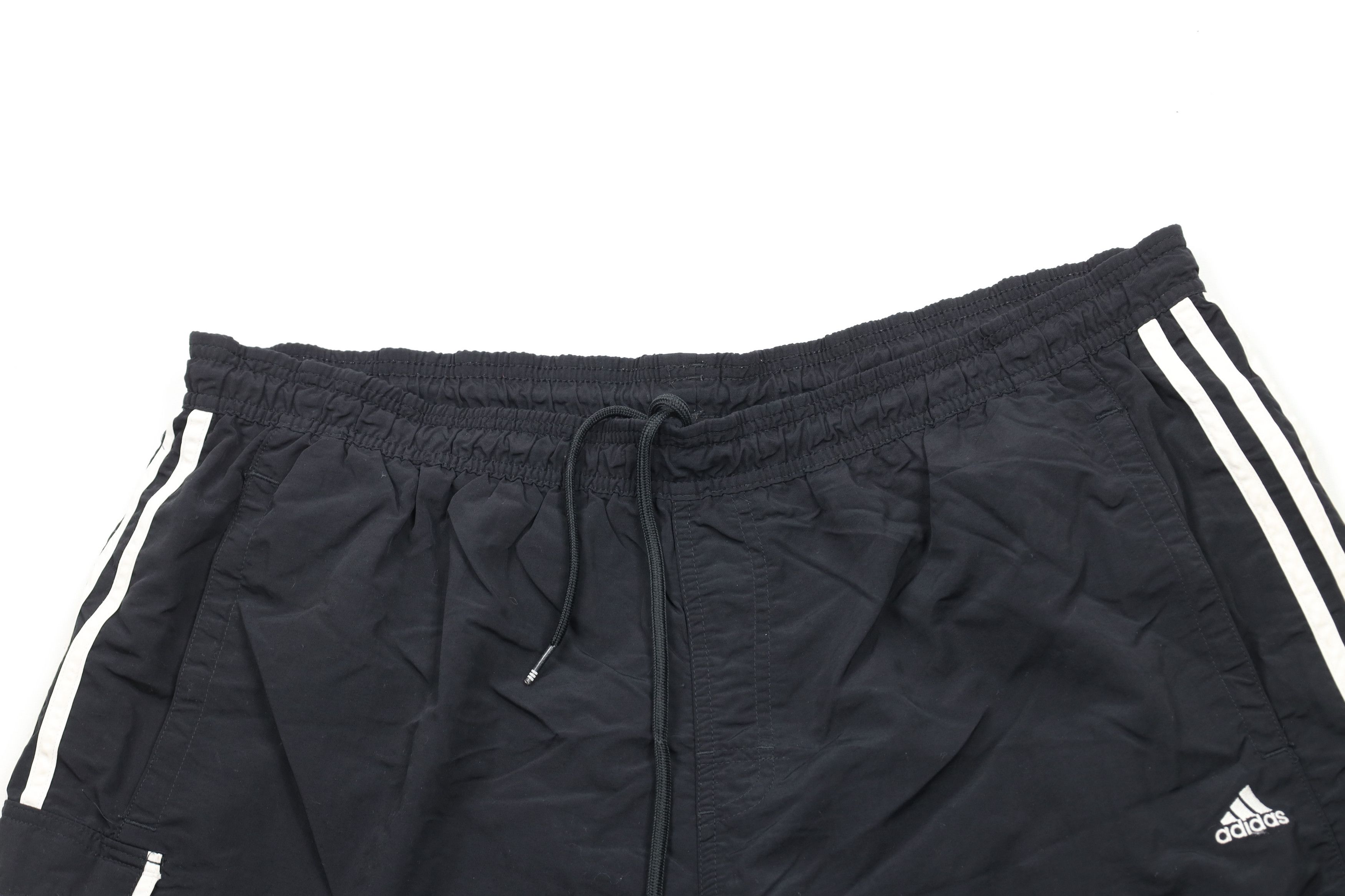Adidas × Vintage Vintage Adidas Spell Out Striped Lined Running Soccer Shorts Size US 38 / EU 54 - 2 Thumbnail