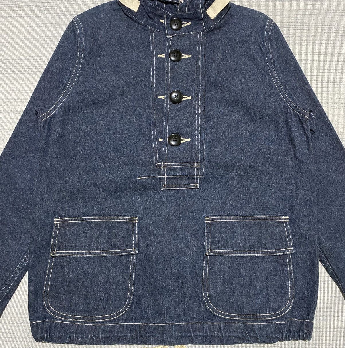 Beams Plus Beam Boy x Toyo Enterprises Denim Anorak Parka Size US S / EU 44-46 / 1 - 3 Thumbnail