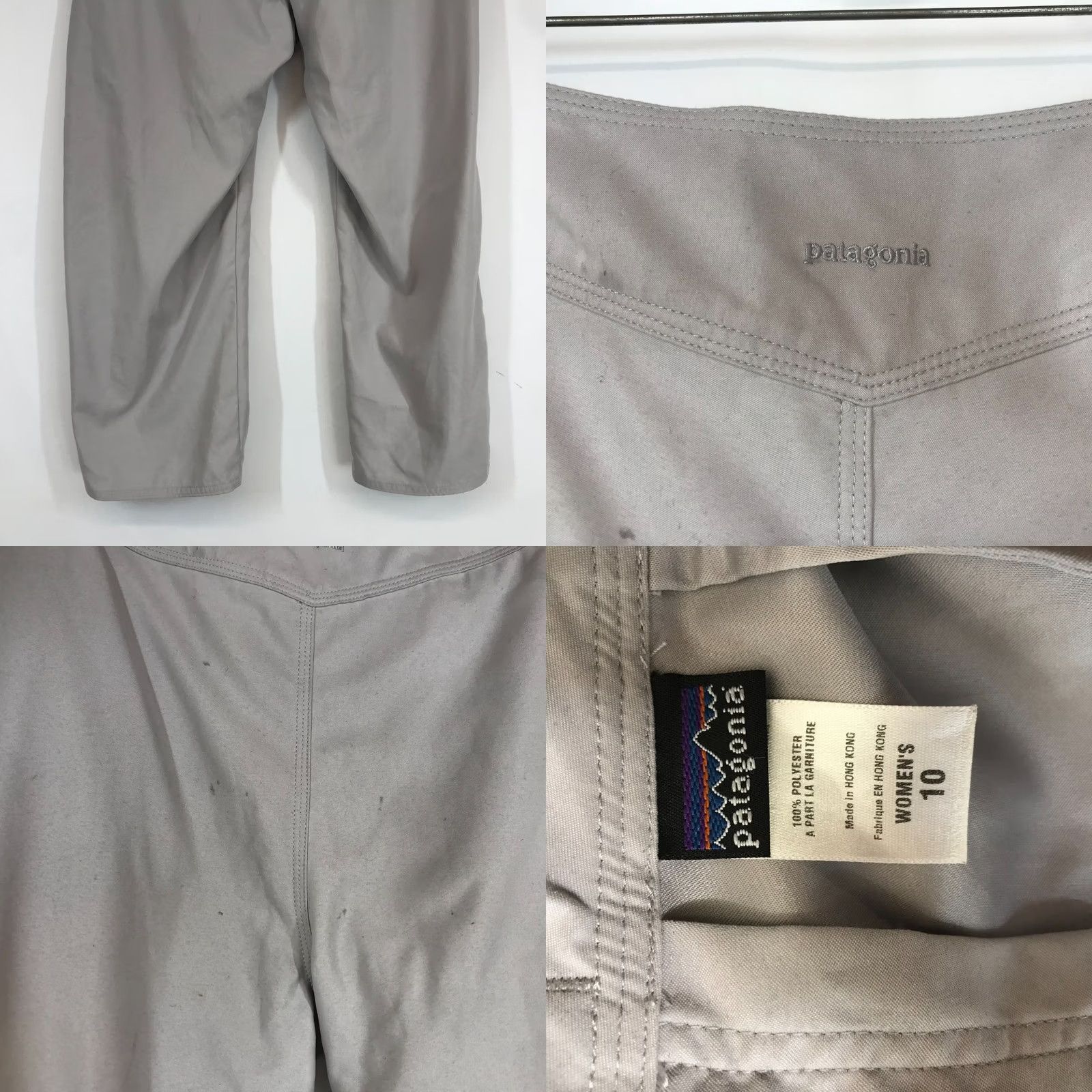 Patagonia PATAGONIA Women's 10 Gray Polyester Casual Capri Pants Size 32" / US 10 / IT 46 - 8 Thumbnail