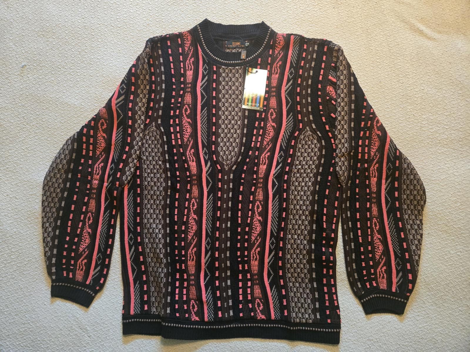 Other Steven Land Sweater M (NWT) | Retro Jacquard Pattern Knit Size US M / EU 48-50 / 2 - 3 Thumbnail