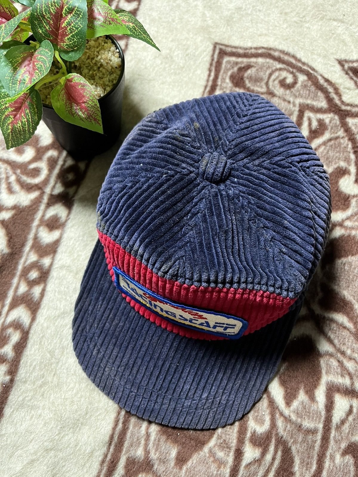 Formula 1 × Vintage 🔥Vintage Giant Slalom Racing Staff 5 Panel Courdroy Cap 🇯🇵 Size ONE SIZE - 3 Thumbnail