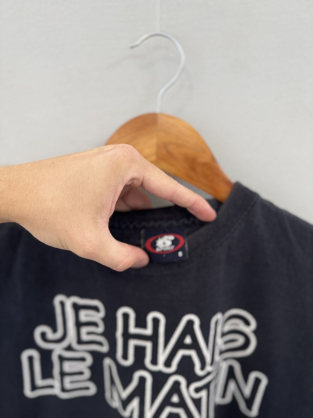 Vintage Vintage T-Shirt Je Hais Le Matin Vars Spirit Size US S / EU 44-46 / 1 - 3 Thumbnail
