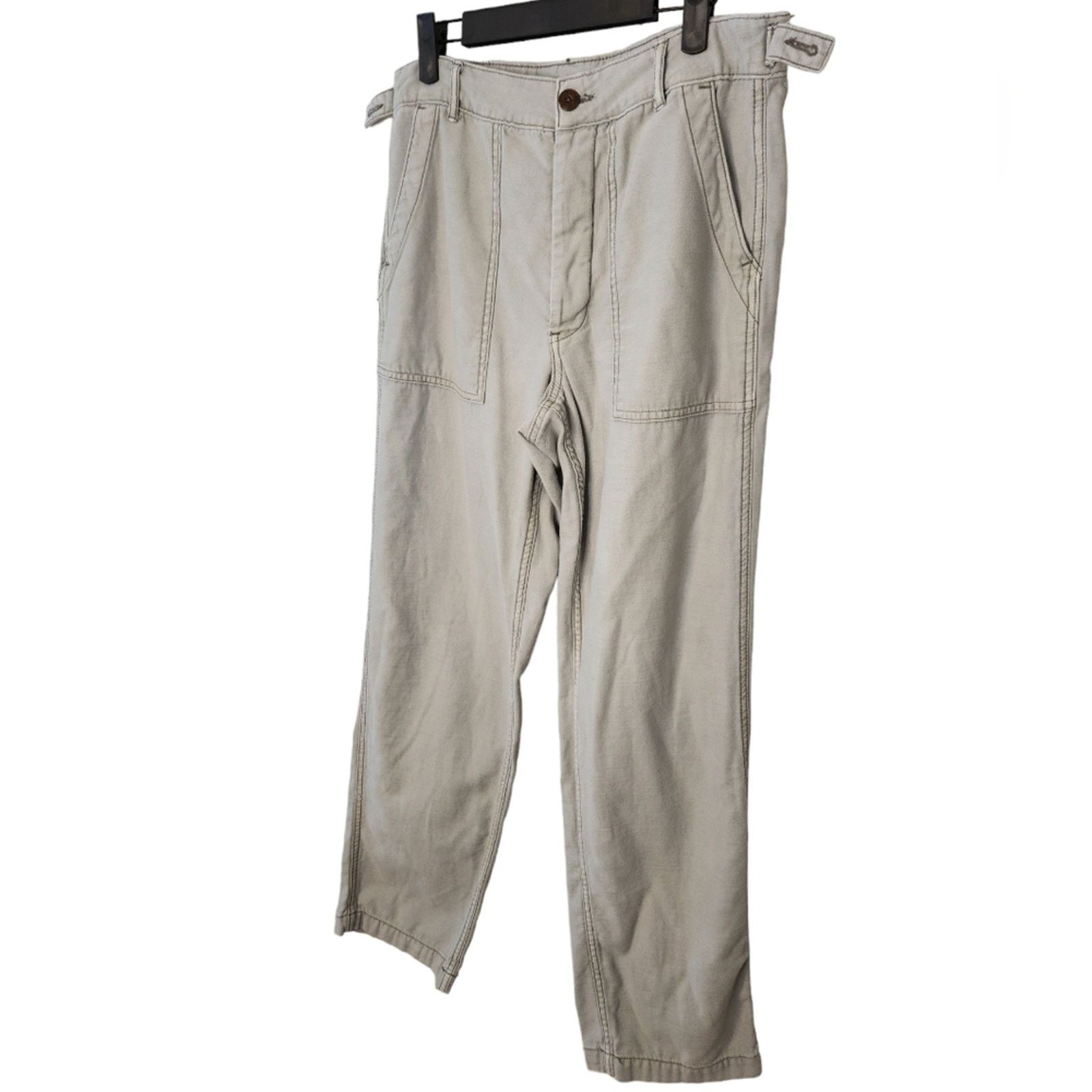 American Eagle Outfitters American Eagle washed twill Utility Cotton Pants 8 Long Size 30" / US 8 / IT 44 - 4 Thumbnail