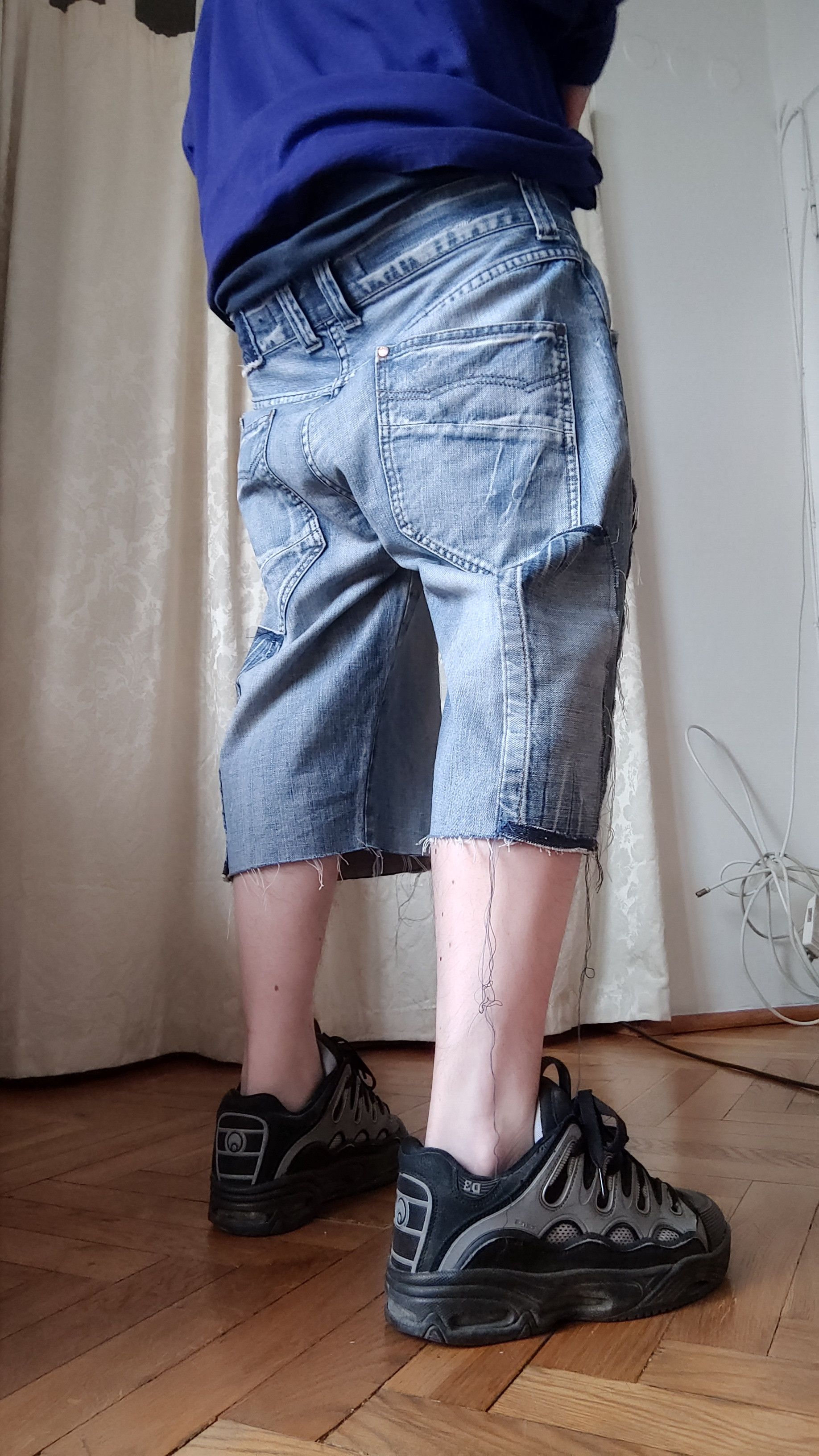 Japanese Brand × Vintage Custom Reworked Shorts Pants Reconstruct Loose Grunge Baggy Size US 33 - 14 Thumbnail