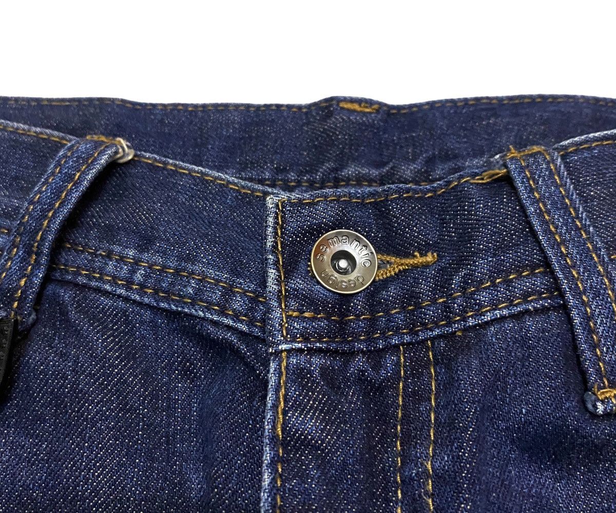 Le Grande Bleu (L.G.B.) Very Rare Vintage Brand Semantic Design Ripped Jeans 1990s Size US 30 / EU 46 - 8 Thumbnail