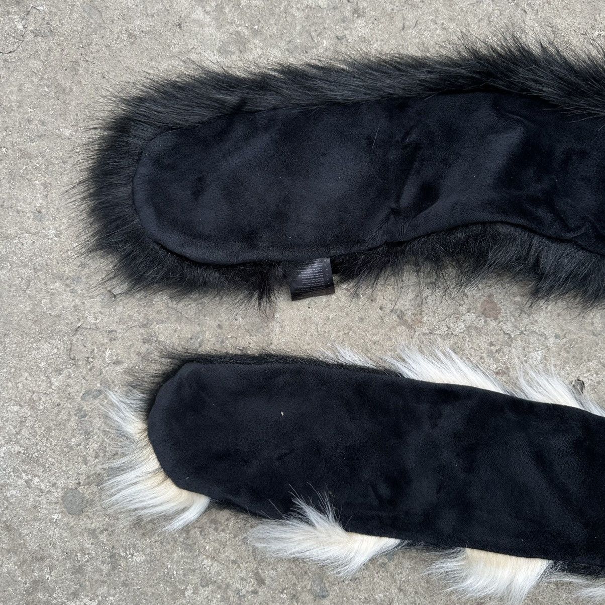 Number (N)ine Vintage Japanese Style Scarf Punk Gothic Faux Fur Y2K 00s Size ONE SIZE - 5 Thumbnail