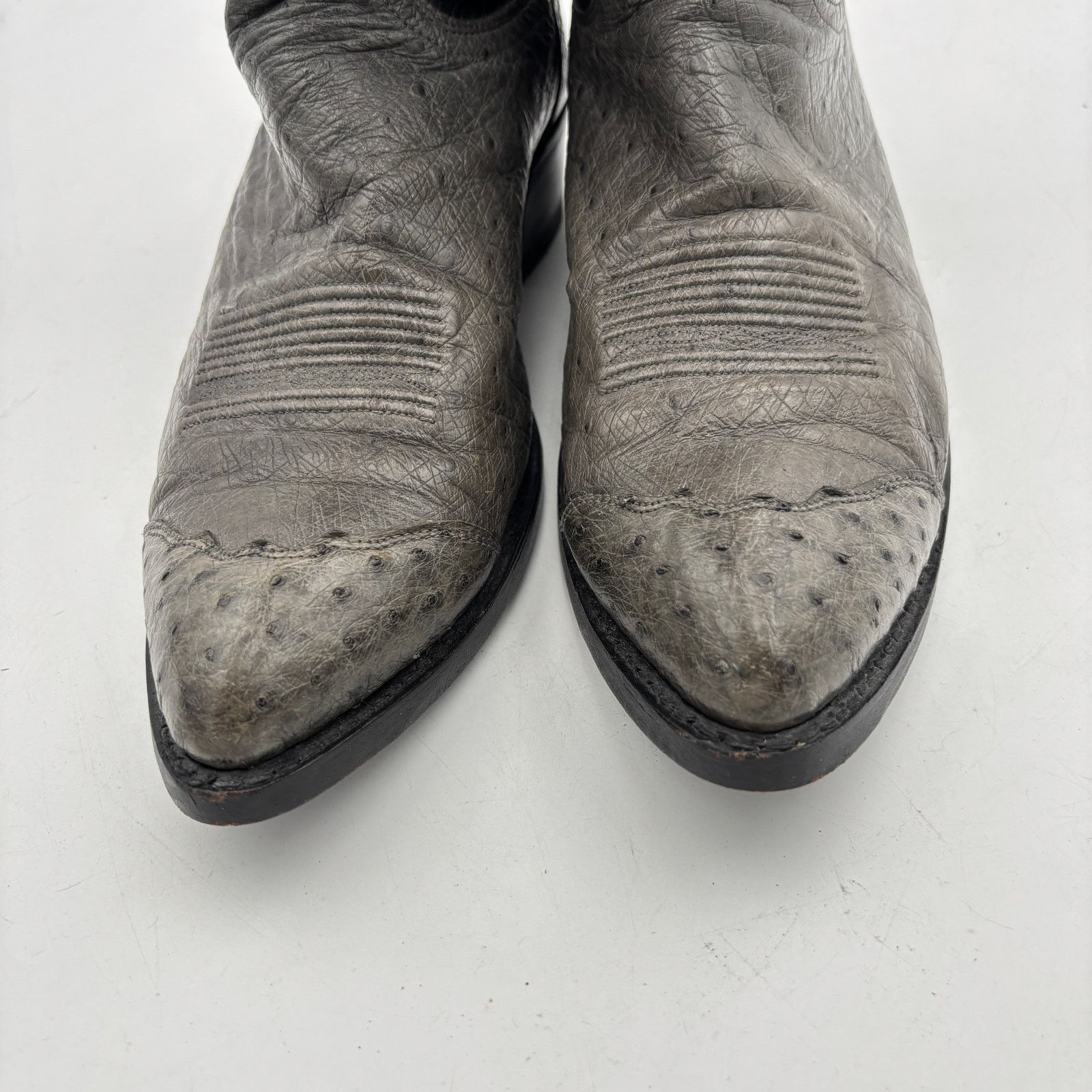 Dan Post Vintage Dan Post Exotic Ostrich Western Boots Snip Toe 11 D Size US 11 / EU 44 - 18 Thumbnail