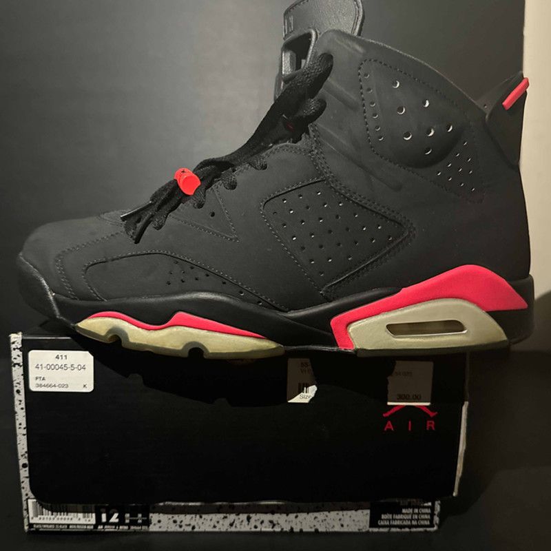image of Air Jordan 6 Retro 'infd' 2014 Shoe Size 12 in Black, Men's