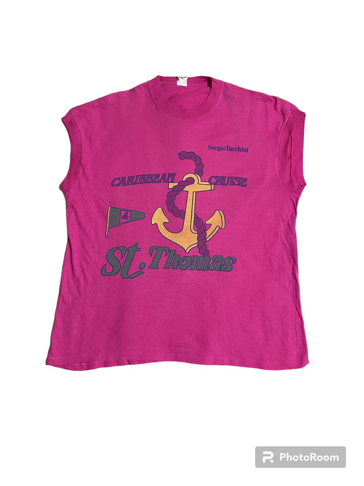Sergio Tacchini Sergio Tacchini Caribbean Cruise St. Thomas Sleeveless Size US M / EU 48-50 / 2 - 14 Thumbnail
