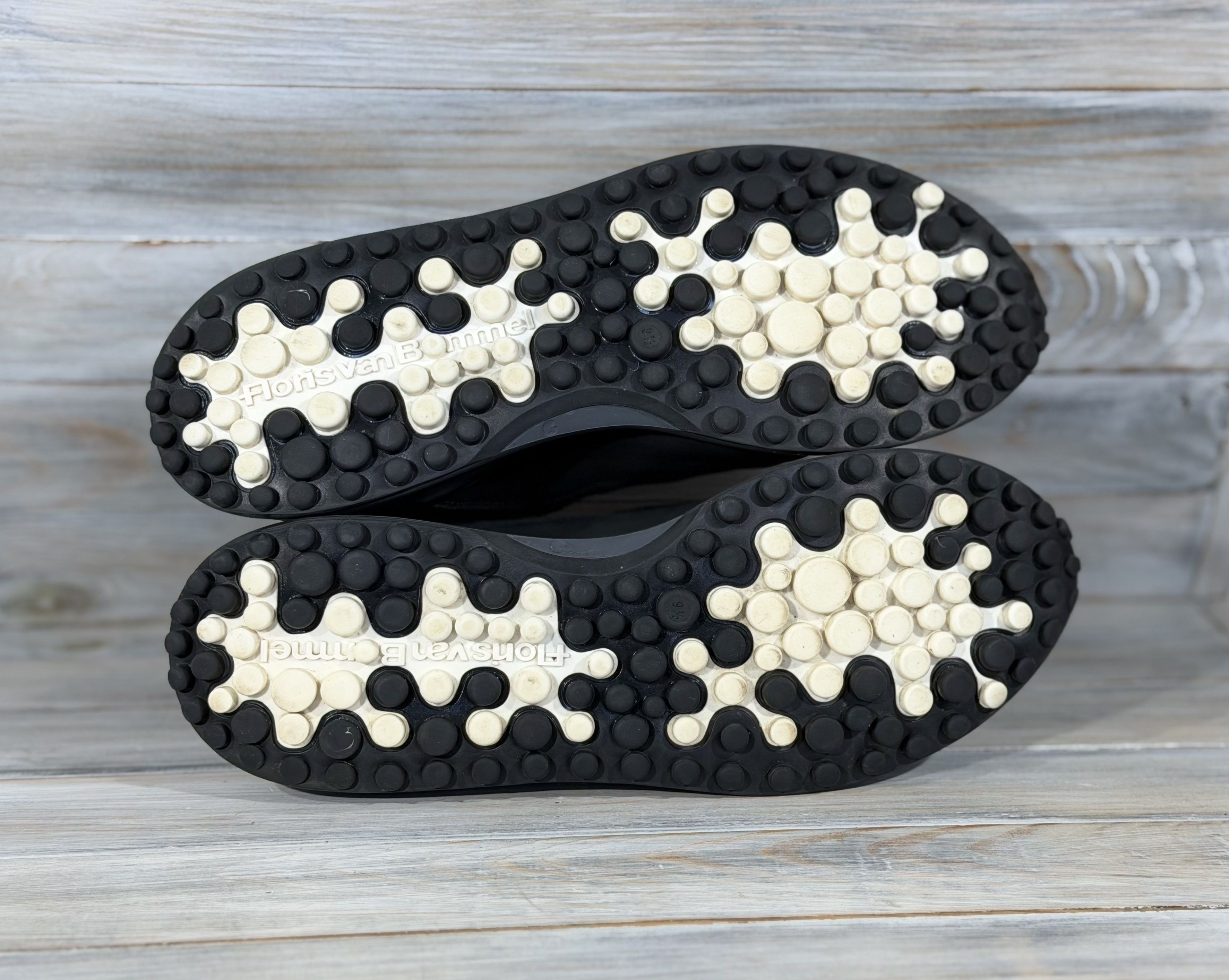 Floris van Bommel FLORIS VAN BOMMEL Noppi Black Leather Sneakers Luxury Size US 10.5 / EU 43-44 - 21 Thumbnail