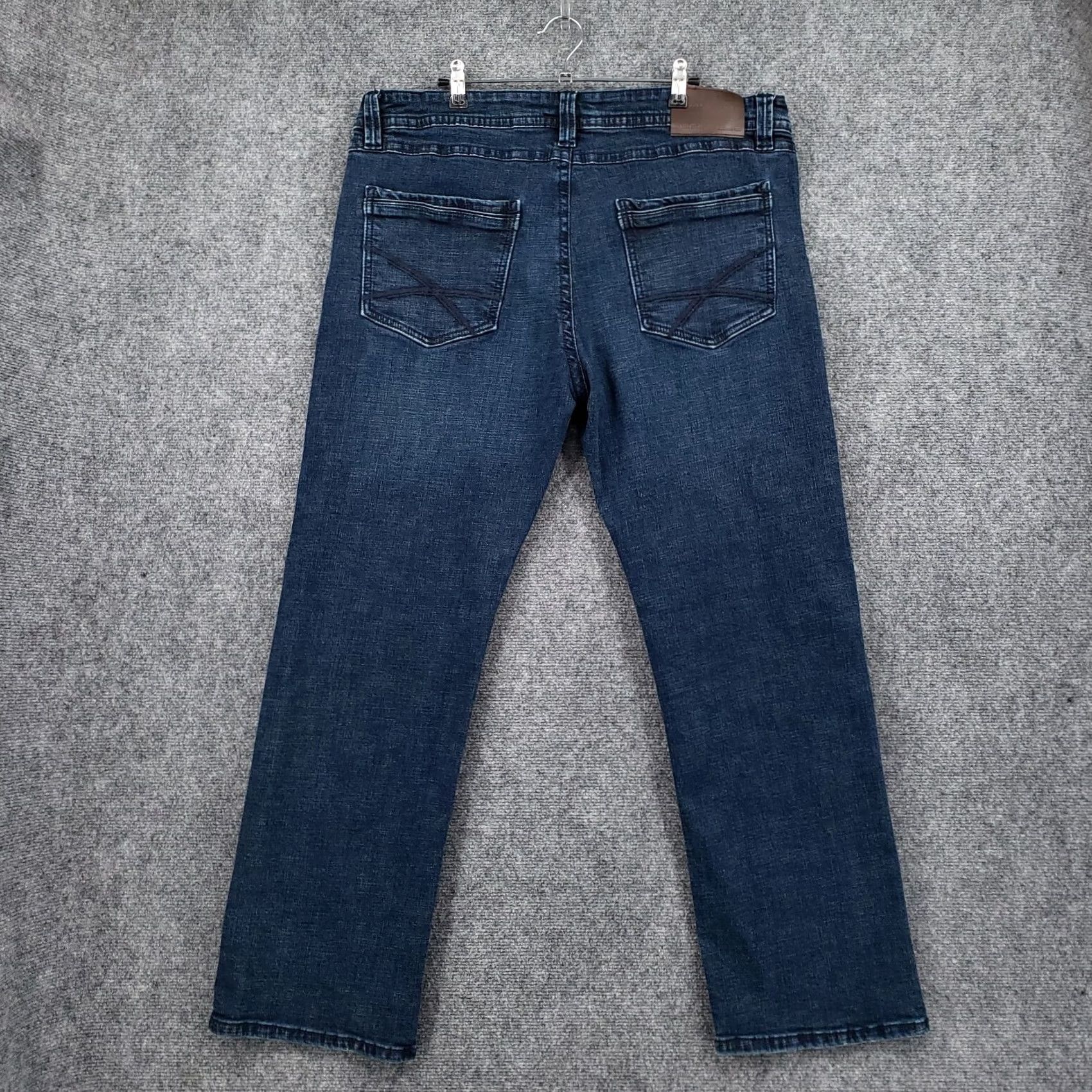 Hartford Axel Jeans Mens 38x29 Blue Hartford Coxx Slim Boot Stretch Dark Wash Denim Size US 38 / EU 54 - 2 Thumbnail