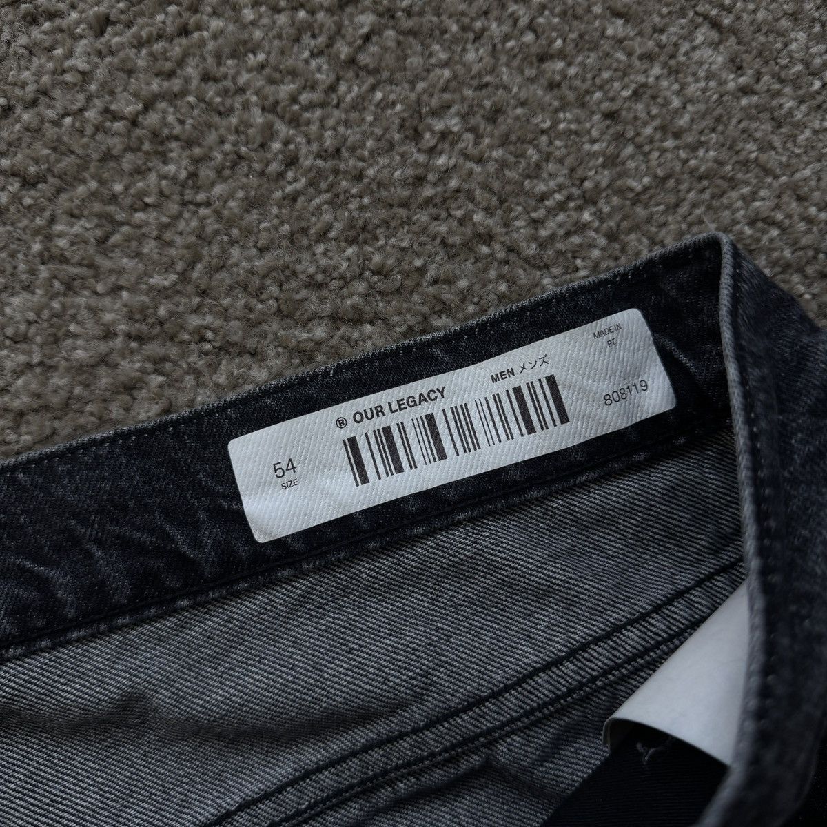 Our Legacy Our Legacy Third Cut in Black/Grey Size US 36 / EU 52 - 9 Thumbnail