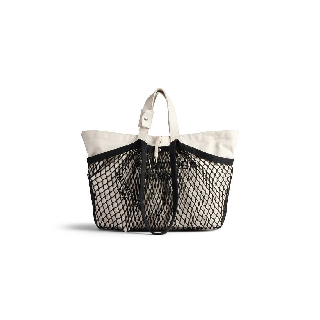 Balenciaga o1bcso1str0525 Size: OS / 24/7 Medium Tote Bag Beige/Black Size ONE SIZE - 5 Thumbnail
