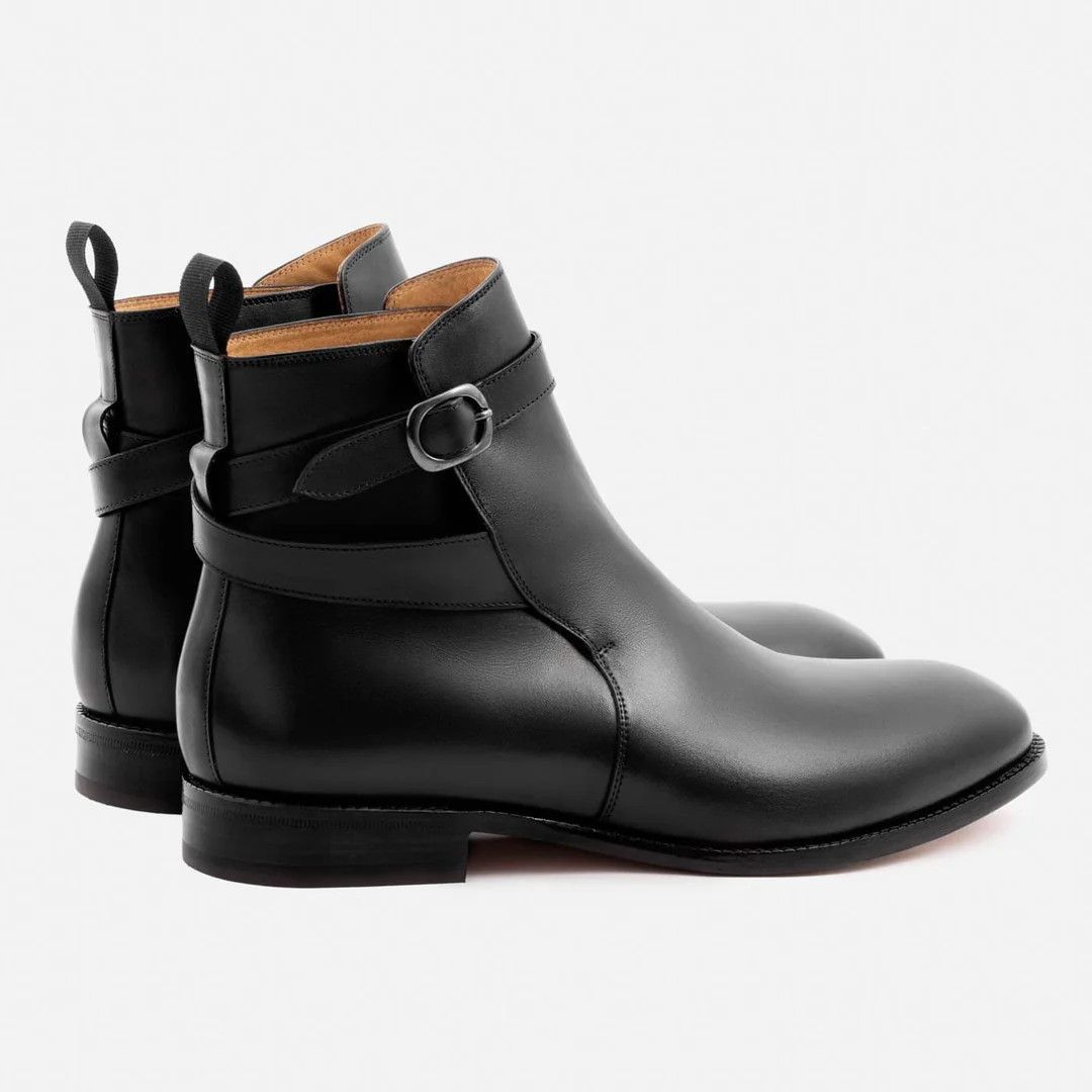 Beckett Simonon Douglas Jodhpur Black Leather Boots Size US 11 / EU 44 - 4 Thumbnail
