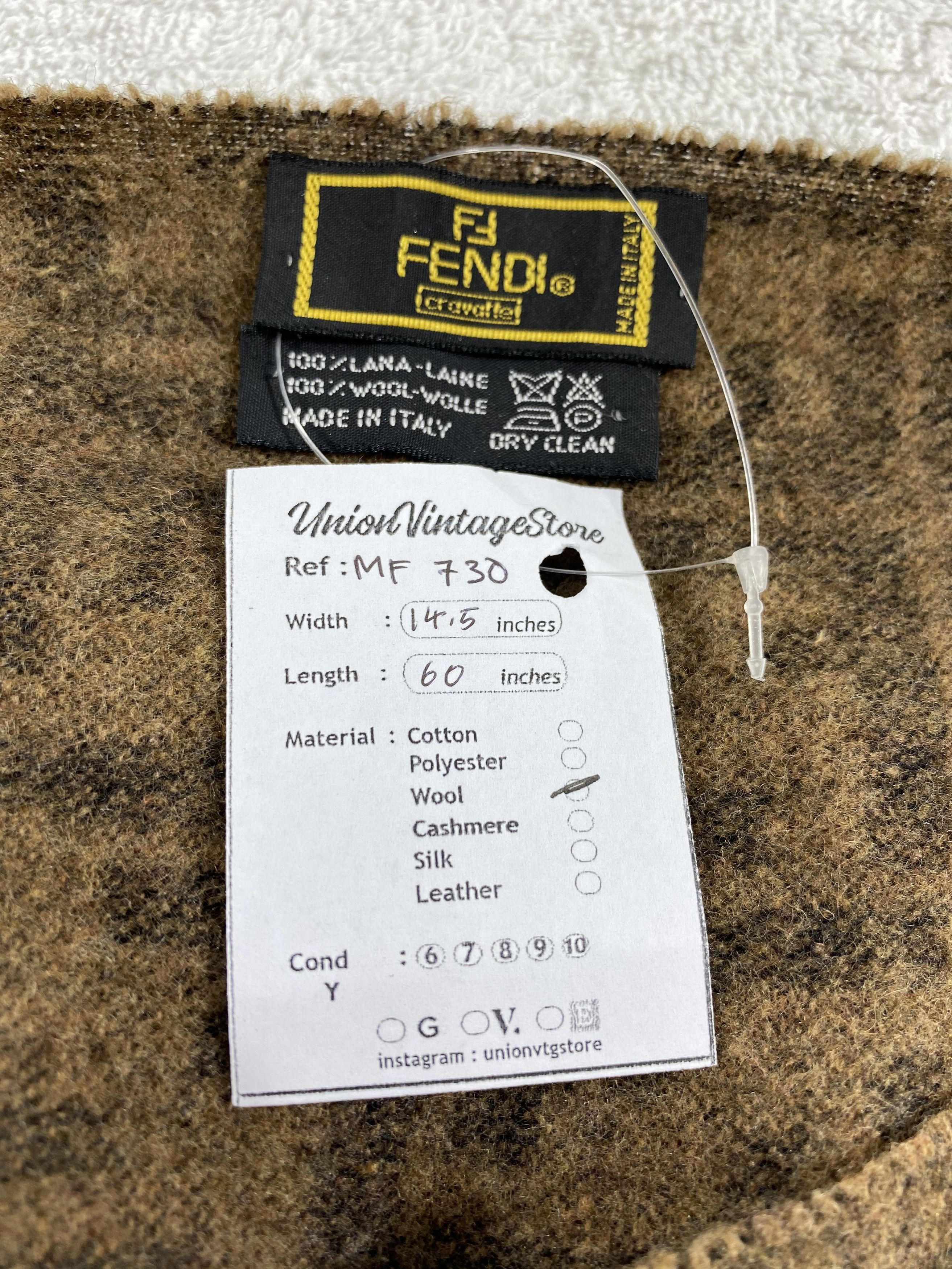 Fendi Vintage Fendi Scarf/Muffler/Neckwear MF730 Size ONE SIZE - 4 Thumbnail