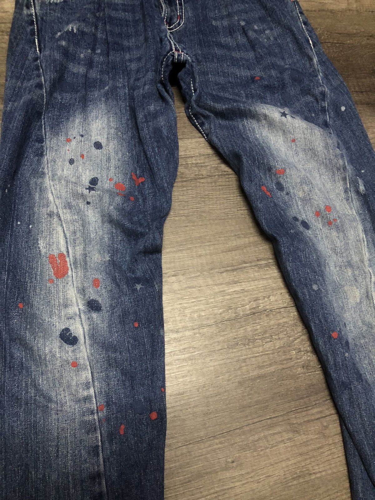 Japanese Brand BLUE MOON BLUE DENIM JEANS Size US 30 / EU 46 - 10 Thumbnail