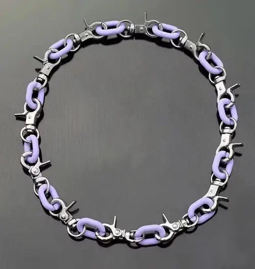 Japanese Brand Fashion hip hop choker necklace Size ONE SIZE - 4 Thumbnail