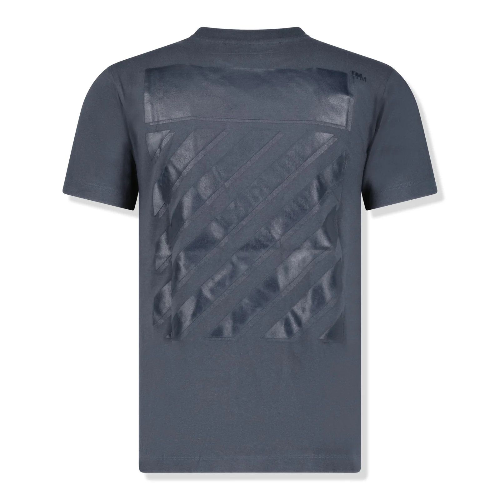 Off-White o1gr1nt0125 Diag Tab Slim S/S T-Shirt in Dark Grey Size US XS / EU 42 / 0 - 5 Thumbnail