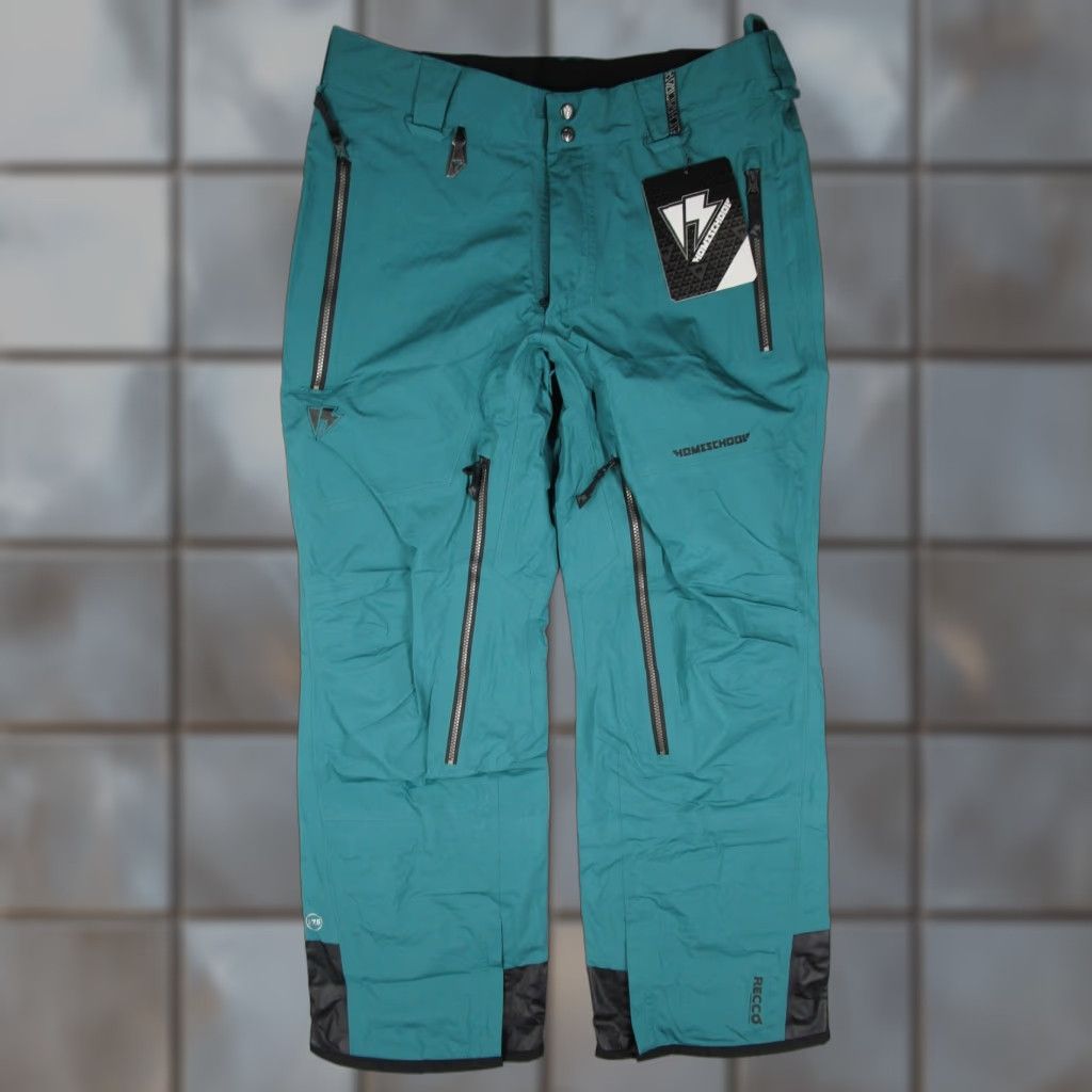 Ecco Homeschool Snow Pants Mens XL 38x32 Green Heavy Days II Ski Snowboard RECCO Pockets Water Resistant Size US 36 / EU 52 - 1 Thumbnail