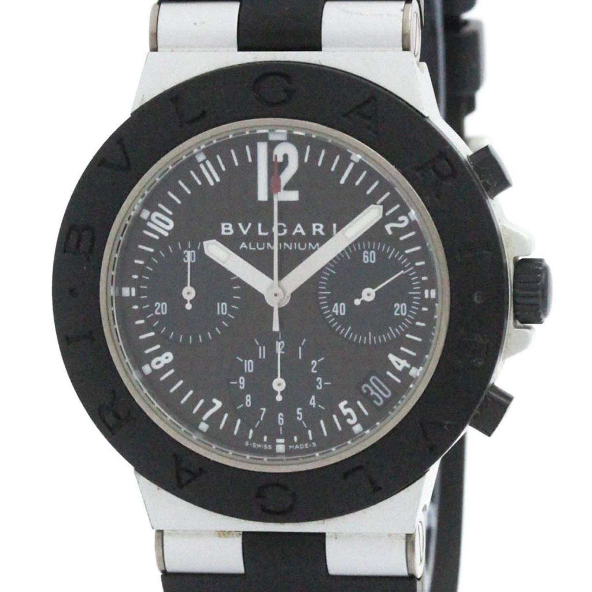 Bvlgari Aluminium Chronograph Automatic Mens Watch Ac38Ta Bf580023 in Black, Women's