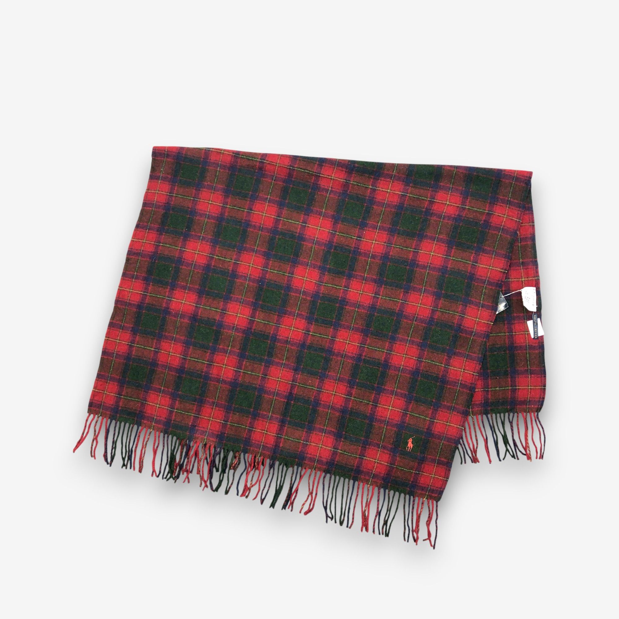 Ralph Lauren Vintage Ralph Lauren Scarf Muffler Wool Plaid Wraps Scarves Size ONE SIZE - 4 Thumbnail