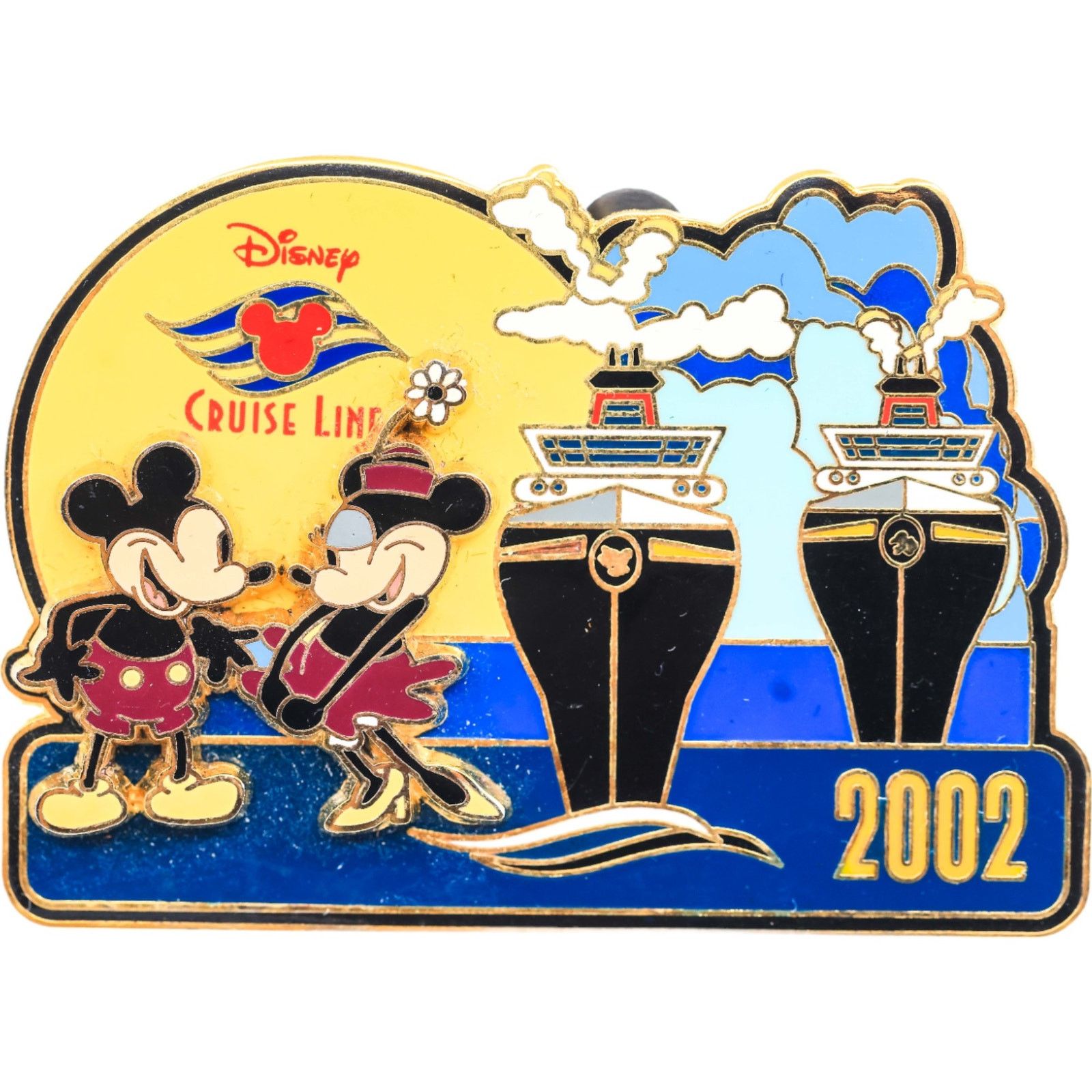 Disney Disney Cruise Line 2002 3-D Pin Vintage Look Mickey & Minnie Size ONE SIZE - 1 Thumbnail