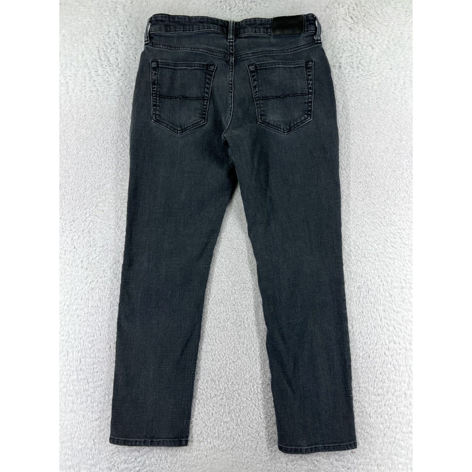 Lucky Brand Lucky Brand Women's Black Denim Tapered Jeans Medium Rise Cotton Blend 26 Inseam 30 W Size 30" / US 8 / IT 44 - 2 Thumbnail