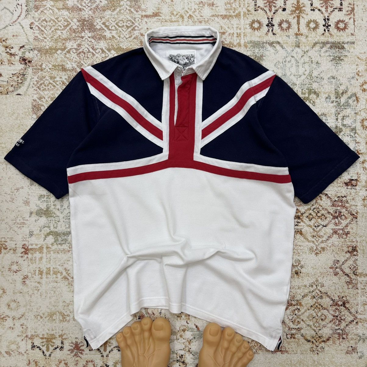 Vintage Vintage England Rugby Polo T-shirts Sport-wear 90s Y2K Size US L / EU 52-54 / 3 - 1 Thumbnail