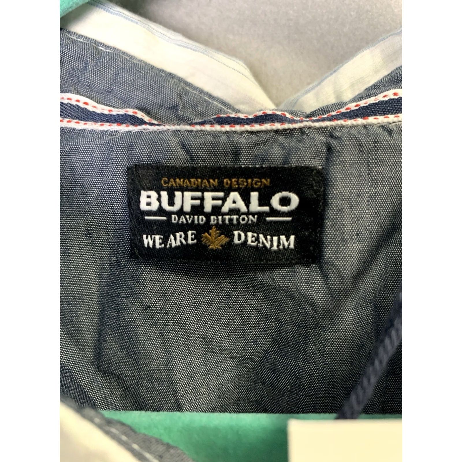 Buffalo David Bitton Buffalo David Bitton Shirt Mens XXL Blue Striped Casual Office Size US XXL / EU 58 / 5 - 3 Thumbnail