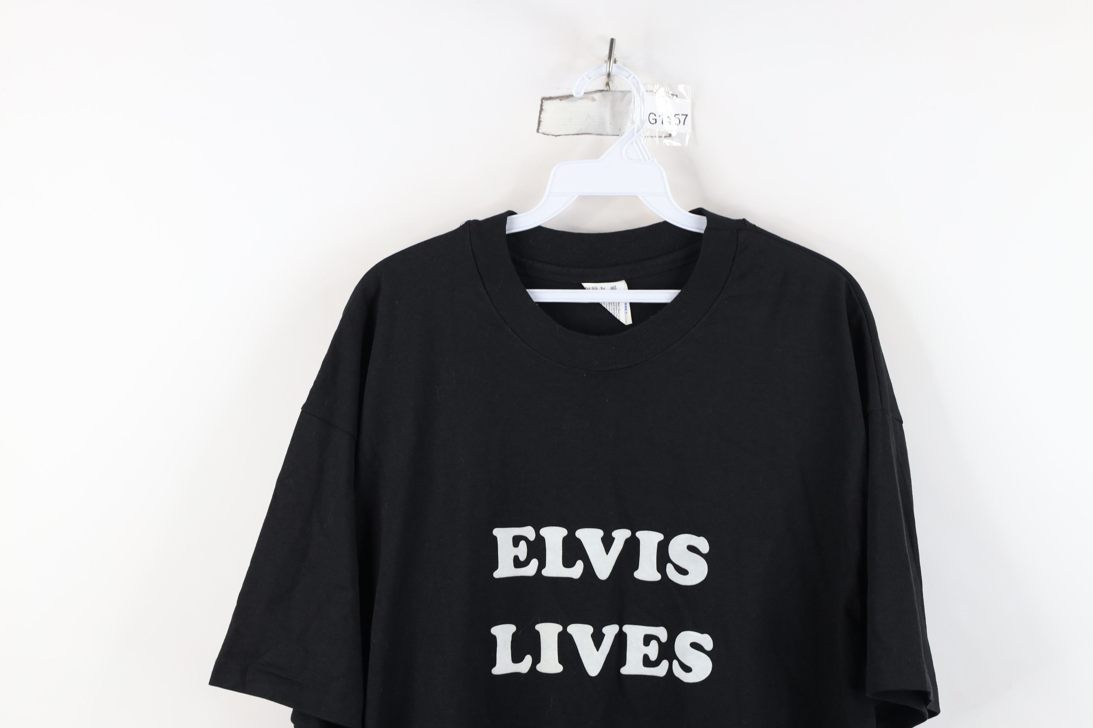 Vintage Vintage 90s Streetwear Lives Short Sleeve T-Shirt Black USA Size US XL / EU 56 / 4 - 2 Thumbnail