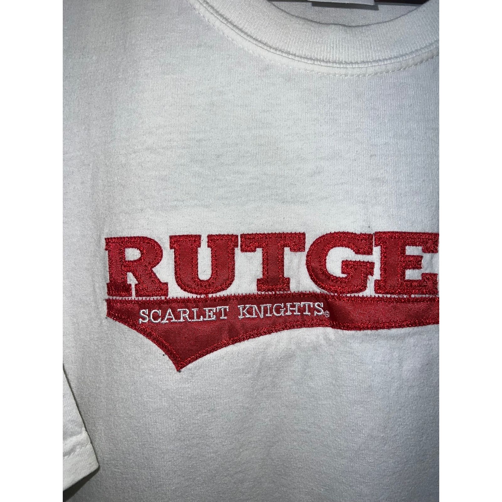 Gildan Vintage Rutgers Scarlet Knights Shirt College 90s Tee XL Size US XL / EU 56 / 4 - 3 Thumbnail