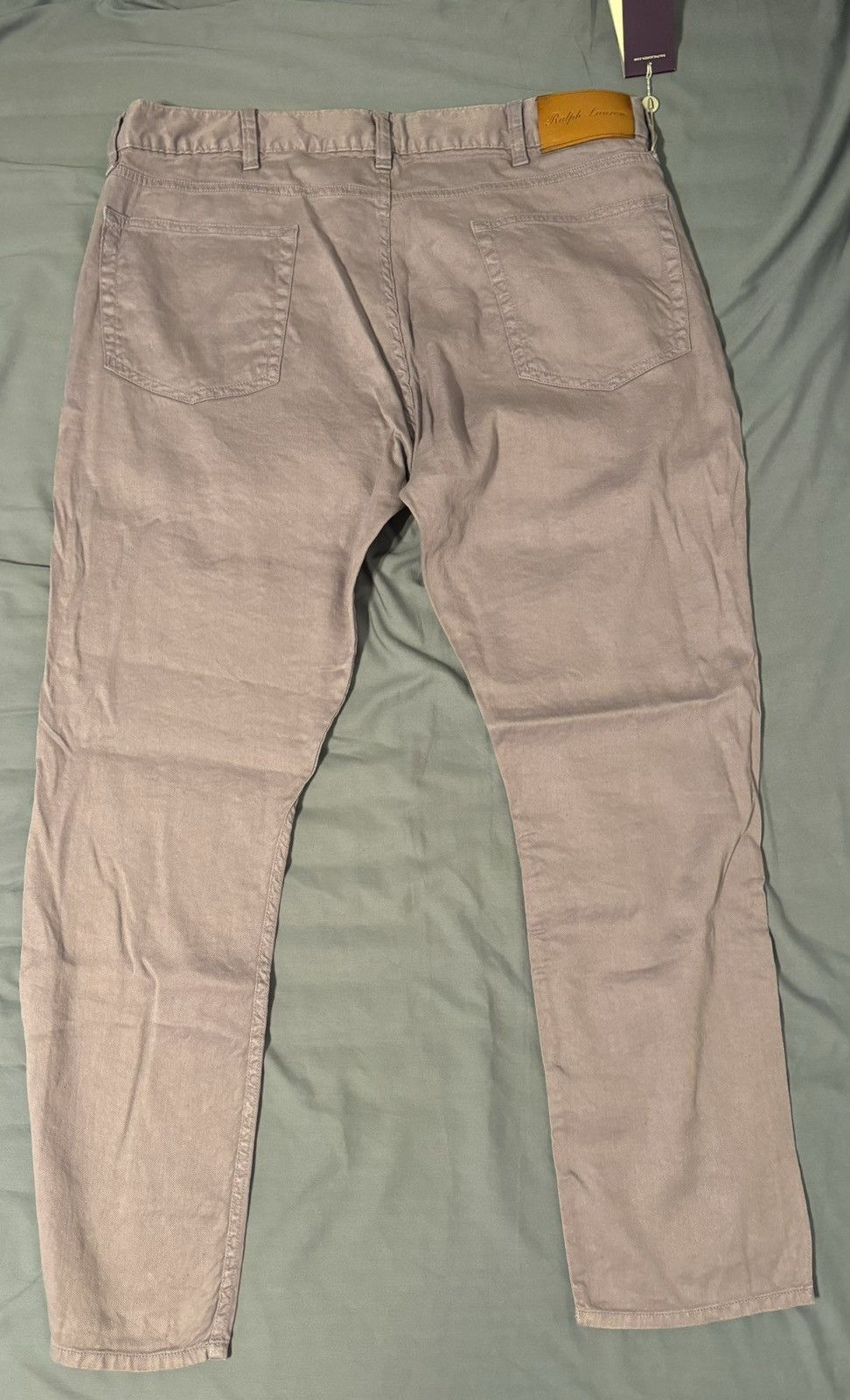 Ralph Lauren Purple Label Ralph Lauren Purple Label Purple/Pink Denim Trouser Size US 38 / EU 54 - 3 Thumbnail