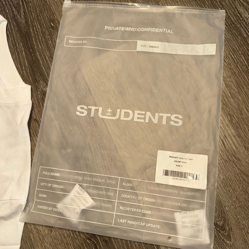 Students STUDENTS Sinful Act T Shirt Size Small Size US S / EU 44-46 / 1 - 5 Thumbnail