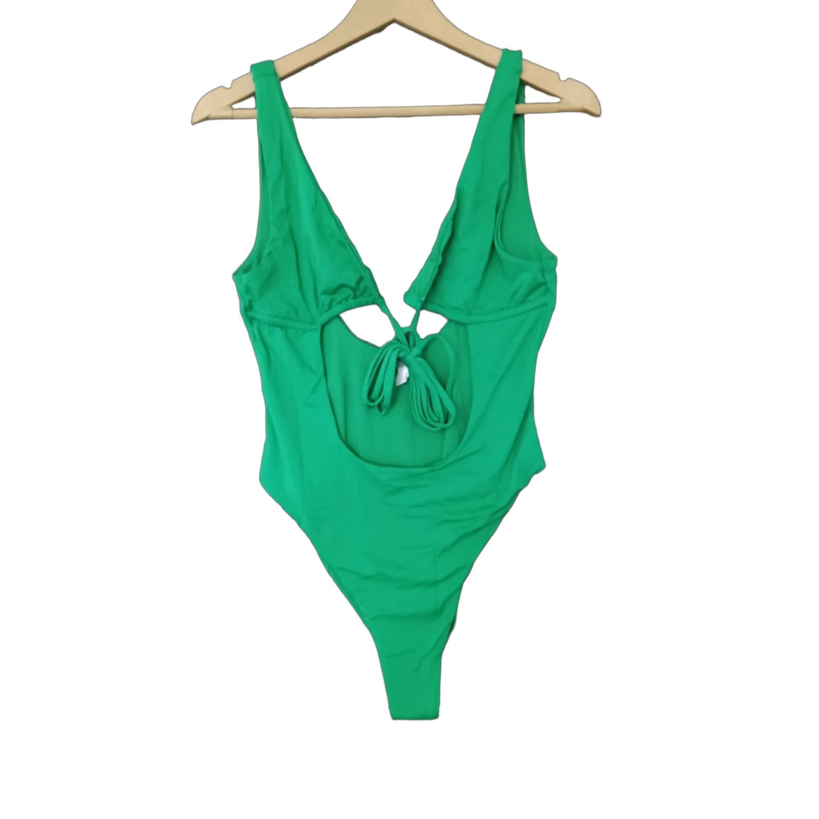 Triangl Toluca Swim Swimsuit One Piece Green Triangle Waist Wrap Open Tummy Size M Size ONE SIZE - 1 Thumbnail