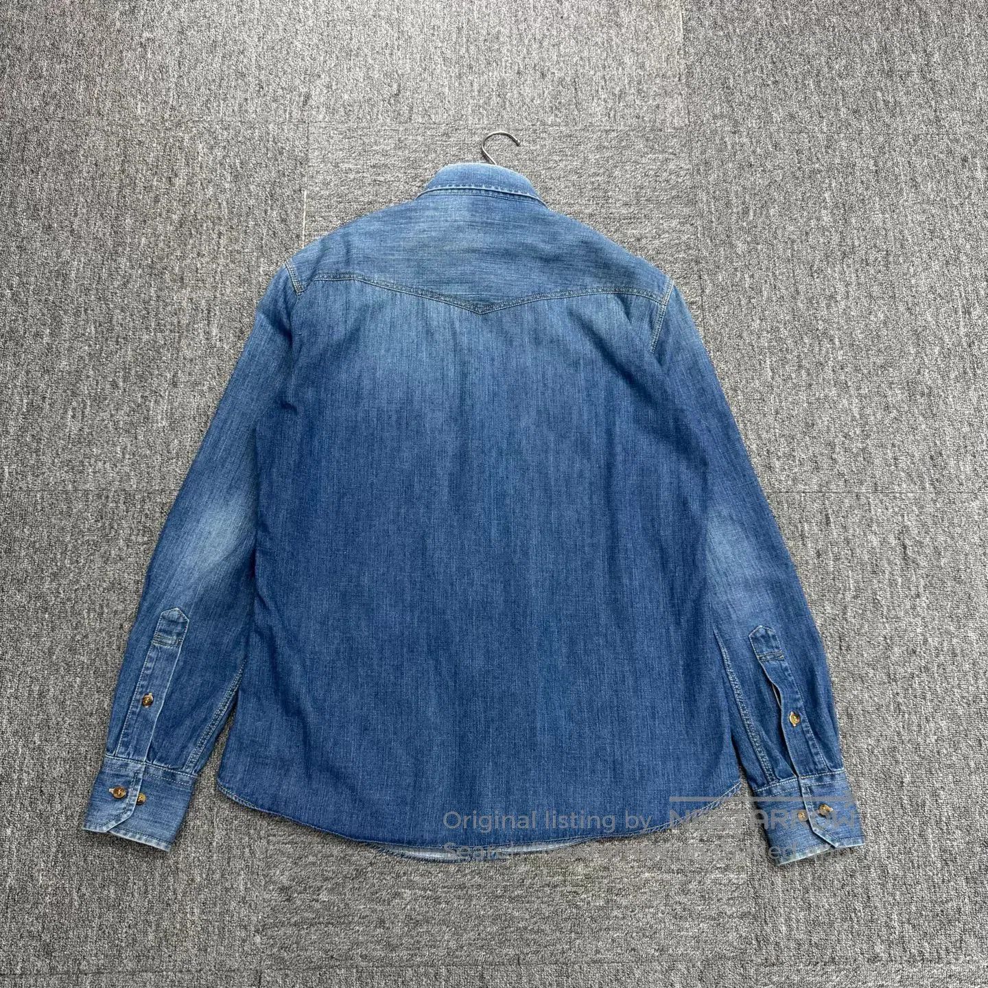 Brunello Cucinelli Brunello Cucinelli Washed Denim Shirt. Size US M / EU 48-50 / 2 - 5 Thumbnail