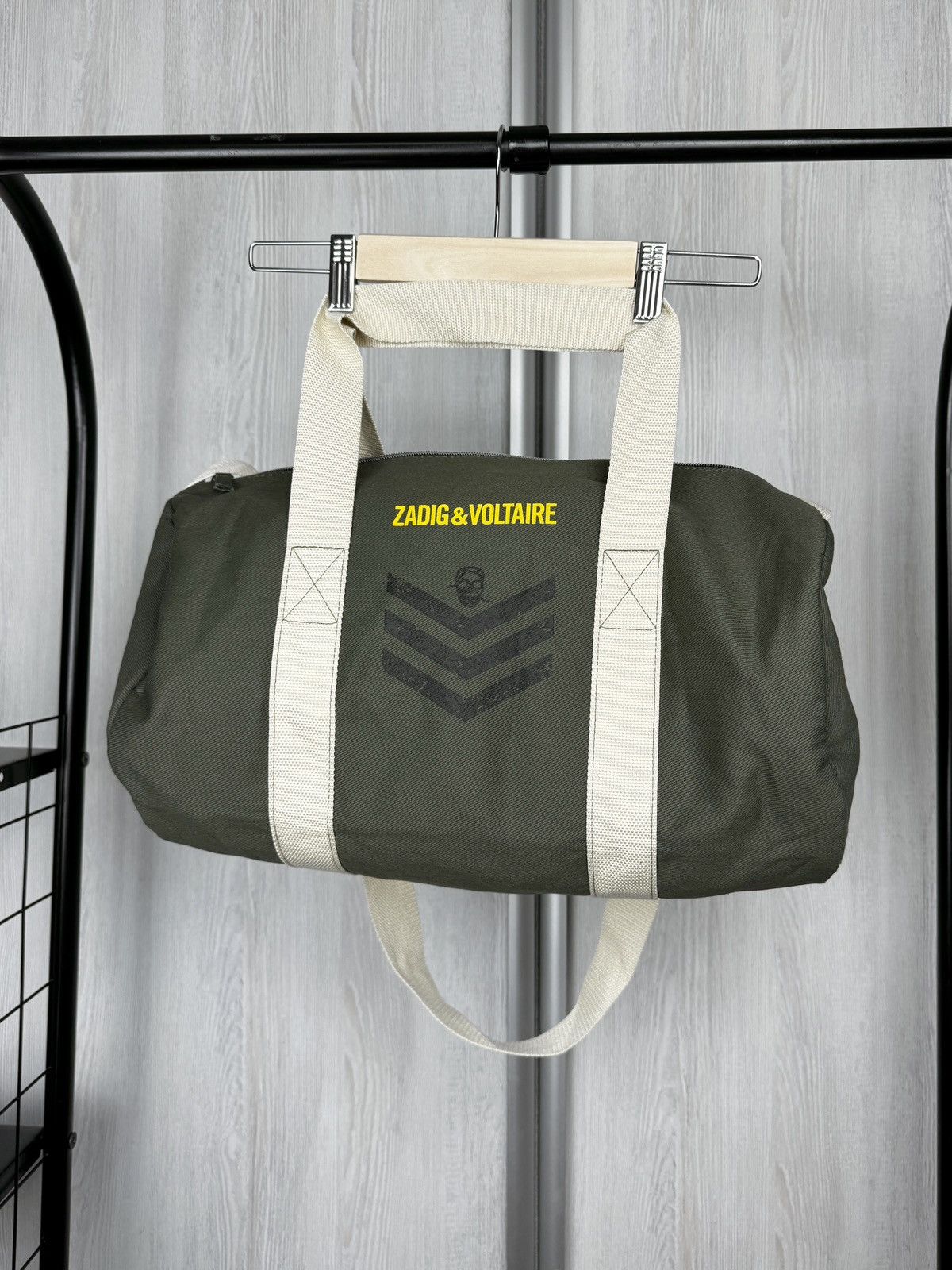 Zadig & Voltaire Zadig & Voltaire khaki green cotton travel bag Size ONE SIZE - 11 Thumbnail