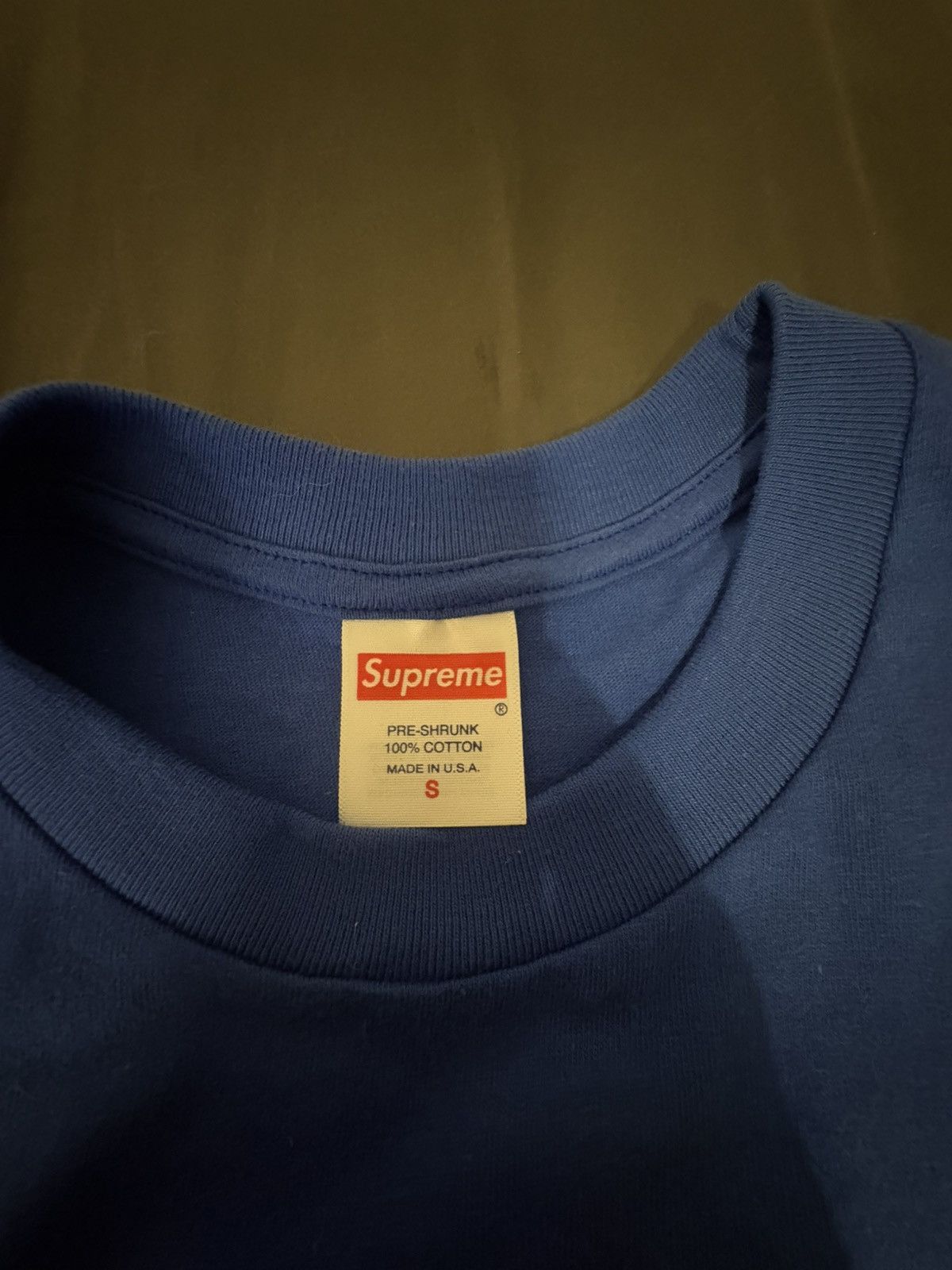 Supreme Blue supreme tee shirt Size US S / EU 44-46 / 1 - 2 Thumbnail